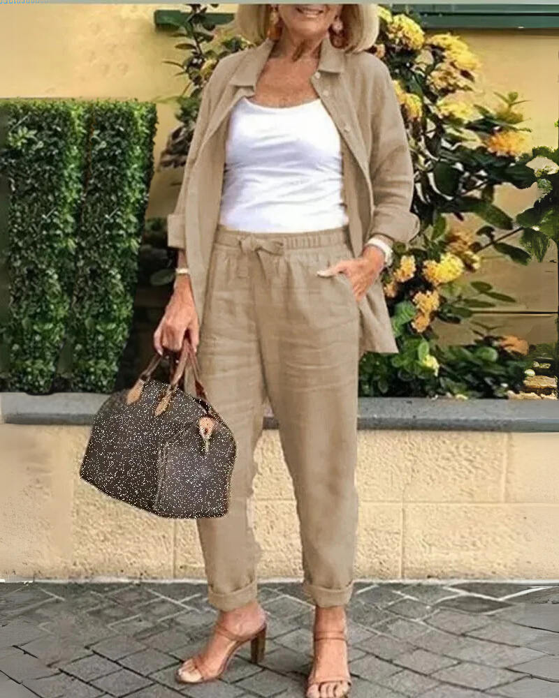 AIRENA - Shirt and Pants Set