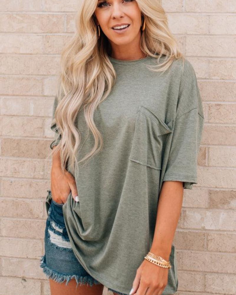 AIMEA - Raw Edge Boxy Tee