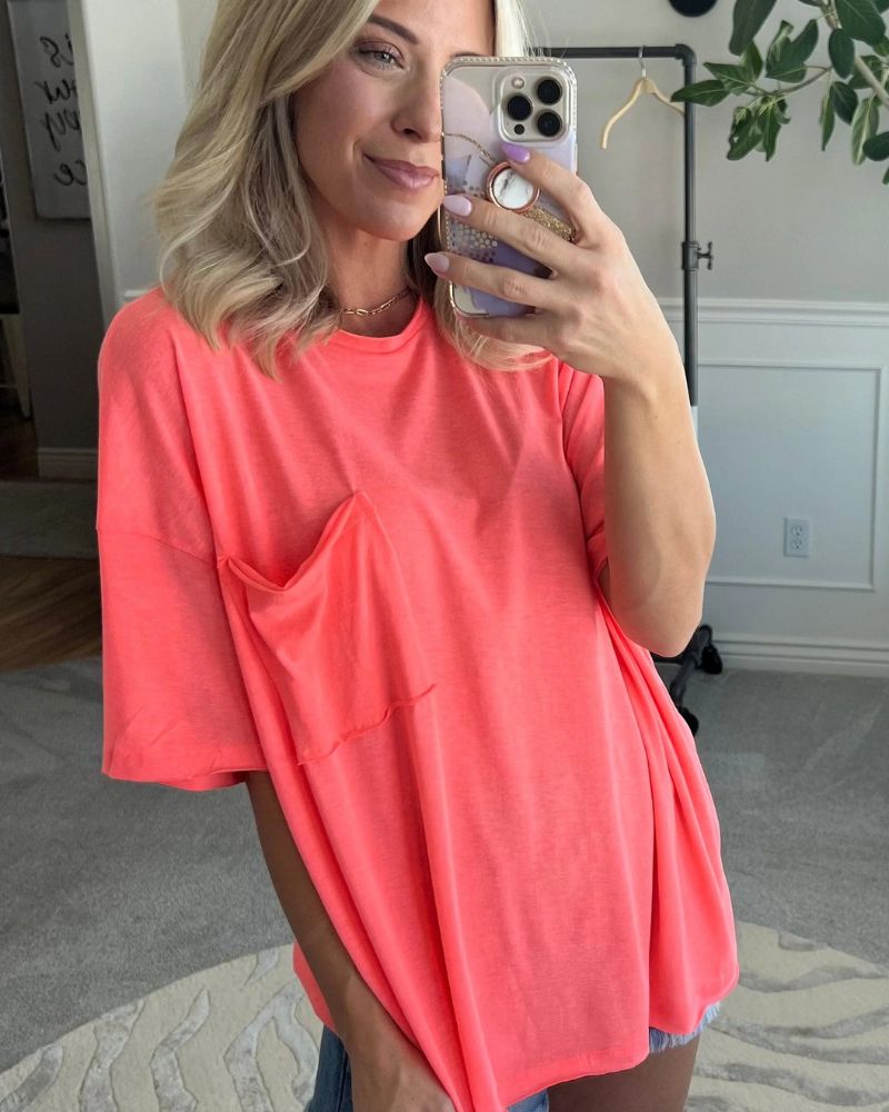 AIMEA - Raw Edge Boxy Tee