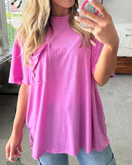 AIMEA - Raw Edge Boxy Tee