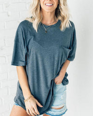 AIMEA - Raw Edge Boxy Tee
