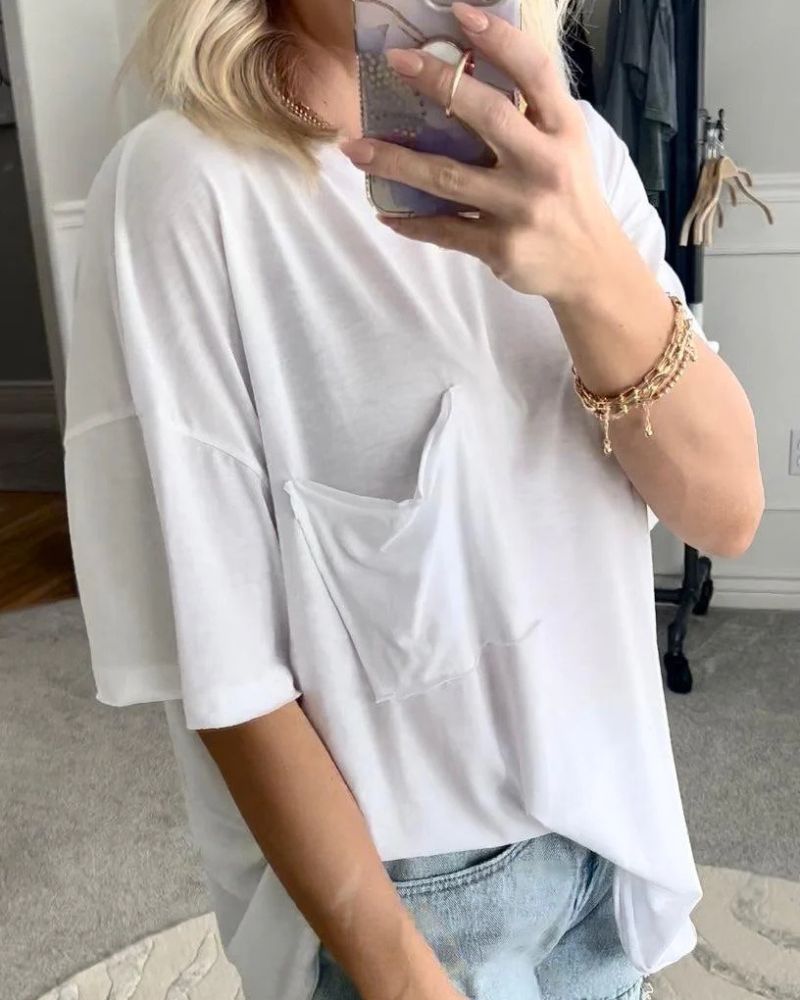 AIMEA - Raw Edge Boxy Tee