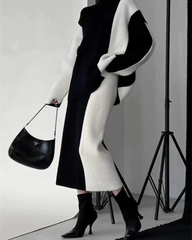 OSORA - Knit sweater and skirt set