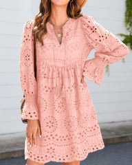AIRAME - EYELET LACE DRESS