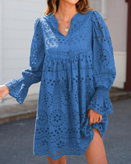 AIRAME - EYELET LACE DRESS