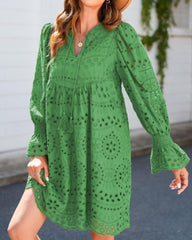 AIRAME - EYELET LACE DRESS